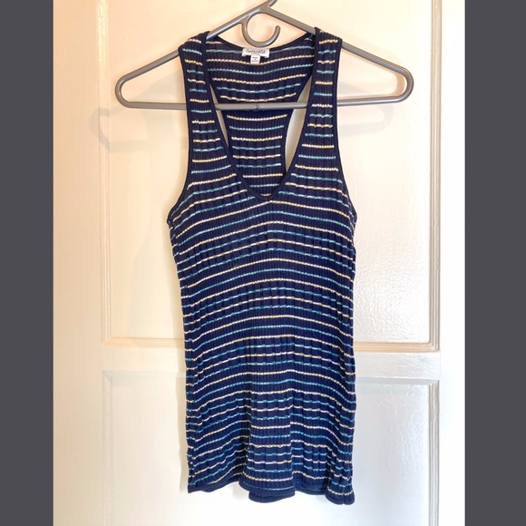 Splendid Striped Rib-Knit Racerback Tank - Picture 1 of 7